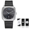 TOMI T-084 Men's Leather Strap Quartz Date Watch